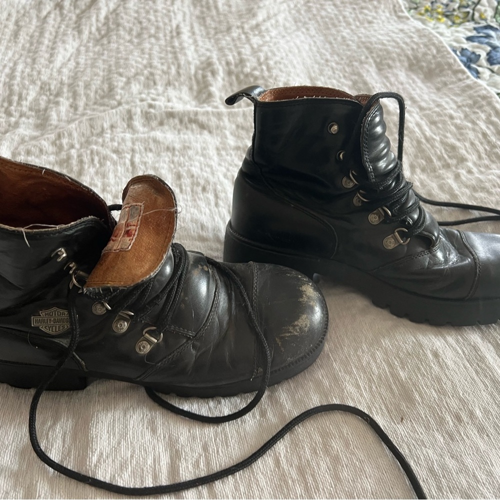 Harley-Davidson Men's Black Leather Boots